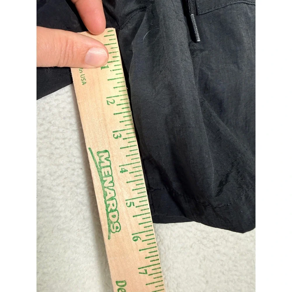 PacSun Volley Shorts‎ Mens M Black Nylon Elastic Waist Drawstring Trunk 6.5